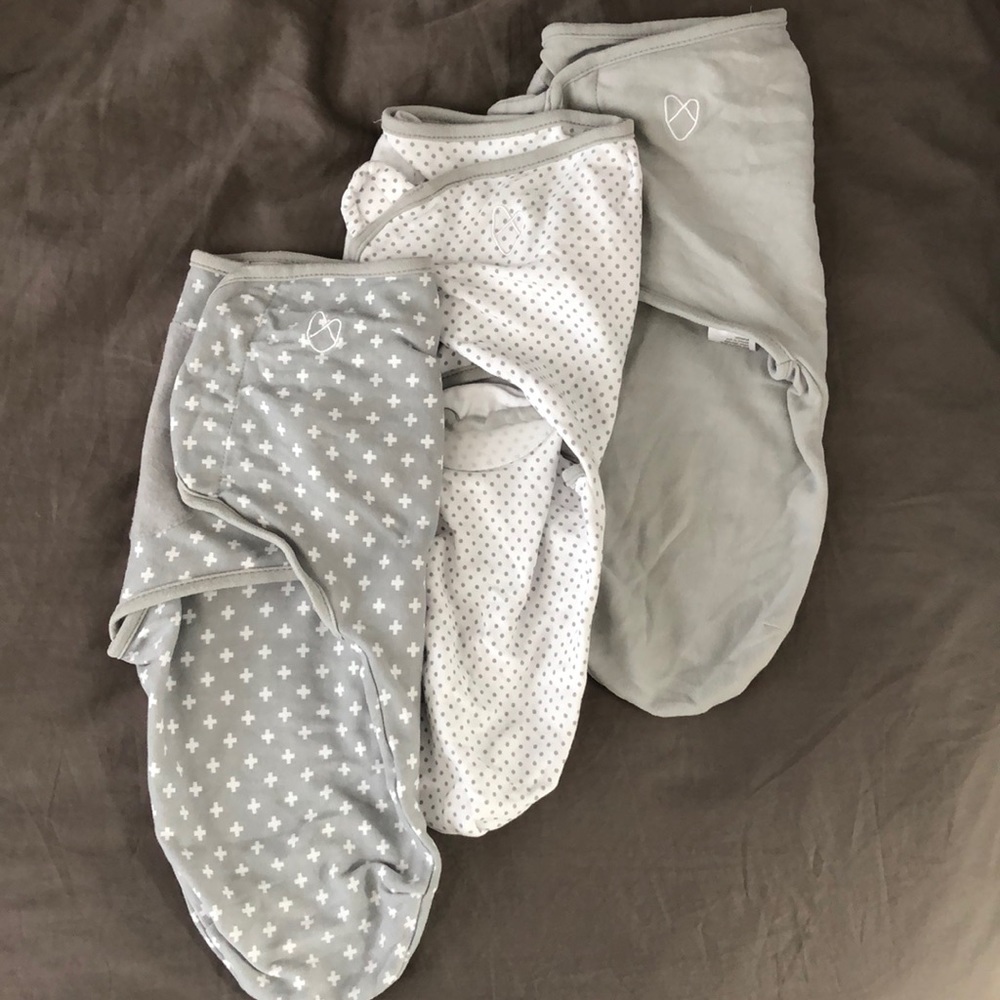 Set of three Swaddle Me swaddles